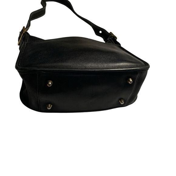 VINTAGE COACH l Black Classic Legacy Zip Shoulder Crossbody Handbag Purse 90s - Picture 12 of 16